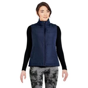 GEORGE Navy puffy sleeveless jacket for women size L